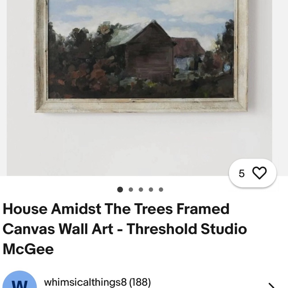 House Amidst The Trees Framed Canvas Wall Art